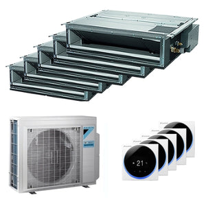 Condizionatore Daikin canalizzabile Mini Sky FDXM-F9 penta split 9000+9000+9000+9000+12000 BTU inver