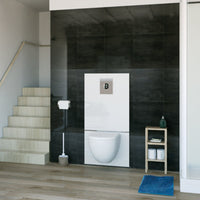Trituratore WC SFA Saniwall Pro UP Piastrellabile - con telaio ad incasso per WC sospeso e bagno completo 