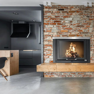 Termocamino a legna Klover TKR 27 21 kW Idro + kit ACS Klover