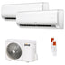 Condizionatore Ferroli Giada dual split 9000+9000 BTU inverter A wifi unità esterna 5.3 kW