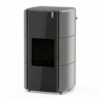 Stufa Policombustibile Girolami Edge 22 21 kW Idro Grigio Girolami
