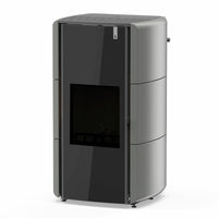 Stufa Policombustibile Girolami Edge 26 24 kW Idro Grigio Girolami