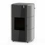 Stufa Policombustibile Girolami Edge 26 24 kW Idro con kit a.c.s. - grigio