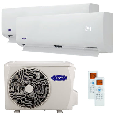 Condizionatore Carrier 42QHG dual split 9000+12000 BTU inverter A++ esterna 5,3 kW