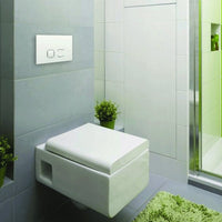 Placca doppio tasto OLI PLAIN Bianco