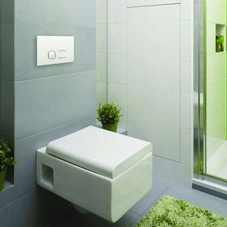 Placca doppio tasto OLI PLAIN Bianco