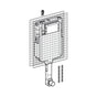 Cassetta incasso Geberit Sigma 8 per vaso a pavimento + Placca Sigma 01