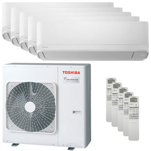 Condizionatore Toshiba Seiya Smart penta split 9000+9000+9000+9000+9000 BTU inverter A++ wifi unità esterna 10 kW Toshiba