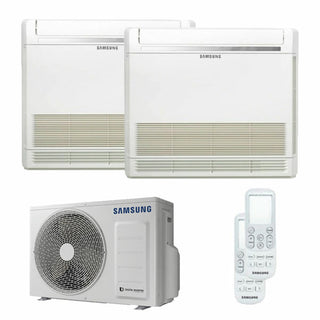 Condizionatore Samsung console dual split 9000+12000 BTU inverter A+++ unità esterna 4,0 kW