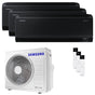 Condizionatore Samsung Windfree Black trial split 7000+12000+12000 BTU inverter A++ wifi unità esterna 6.8 kW Samsung