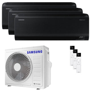 Condizionatore Samsung Windfree Black trial split 9000+12000+12000 BTU inverter A++ wifi unità esterna 6.8 kW Samsung