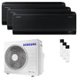 Condizionatore Samsung Windfree Black trial split 12000+12000+12000 BTU inverter A++ wifi unità esterna 8 kW Samsung