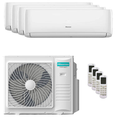Condizionatore Hisense Hi-Comfort 2025 quadri split 12000+12000+12000+18000 BTU inverter A++ wifi unità esterna 10 kW