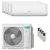 Condizionatore Hisense Hi-Comfort 2025 quadri split 9000+9000+18000+18000 BTU inverter A++ wifi unità esterna 10 kW Hisense