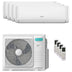 Condizionatore Hisense Hi-Comfort 2025 quadri split 7000+9000+12000+18000 BTU inverter A++ wifi unità esterna 10 kW