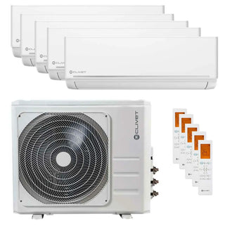Condizionatore Clivet EZCool penta split 9000+9000+9000+9000+9000 BTU inverter A++  unità esterna 12.3 kW Clivet
