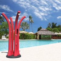 Doccia Solare da giardino Arkema Happy con lavapiedi 28 litri antracite Arkema