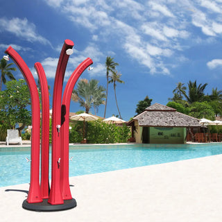 Doccia Solare da giardino Arkema Happy con lavapiedi 28 litri antracite Arkema