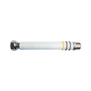 Tubo flessibile estensibile 3/4" x 3/4" M/F acciaio rivestito per acqua e gas