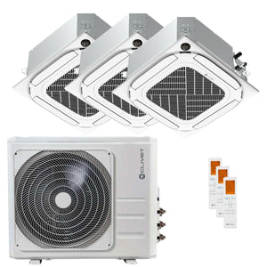 Condizionatore Clivet Cassetta Compatta 4 vie IBA1-Y trial split 12000+12000+18000 BTU inverter A++