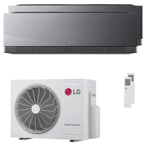 Condizionatore LG ARTCOOL Mirror AI dual split 12000+12000 BTU inverter A+++ wifi unità esterna 4.7 kW LG