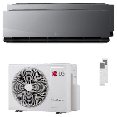 Condizionatore LG ARTCOOL Mirror AI dual split 9000+9000 BTU inverter A+++ wifi unità esterna 4.7 kW