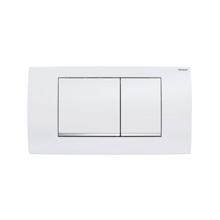 Placca Geberit Twinline 30 bianca per risciacquo a due quantità