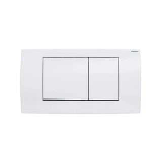 Placca Geberit Twinline 30 bianca per risciacquo a due quantità Geberit