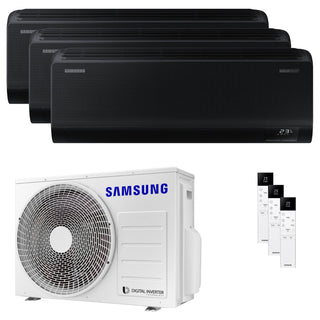 Condizionatore Samsung Windfree Black trial split 7000+7000+7000 BTU inverter A++ wifi unità esterna 5.2 kW Samsung