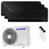 Condizionatore Samsung Windfree Black trial split 7000+9000+9000 BTU inverter A++ wifi unità esterna 5.2 kW Samsung