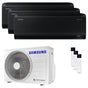 Condizionatore Samsung Windfree Black trial split 7000+7000+12000 BTU inverter A++ wifi unità esterna 5.2 kW Samsung