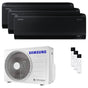 Condizionatore Samsung Windfree Black trial split 7000+9000+12000 BTU inverter A++ wifi unità esterna 5.2 kW