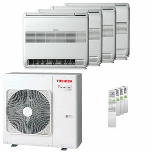 Condizionatore Toshiba Console J2 quadri split 9000+9000+12000+12000 BTU inverter A++  unità esterna 8 kW Toshiba