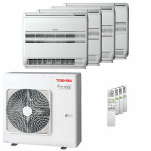 Condizionatore Toshiba Console J2 quadri split 12000+12000+12000+12000 BTU inverter A++ unità estern