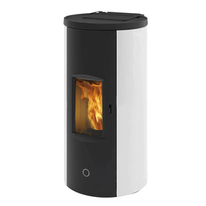 Stufa a pellet EK63 LIKE80 - gruppo Edilkamin -  7,6 kW ad aria Bianco perla EK63