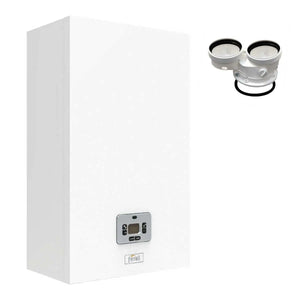 Caldaia Ferroli Theta 24 C a condensazione 20 kW camera stagna metano/gpl con kit scarico fumi sdoppiato Ferroli