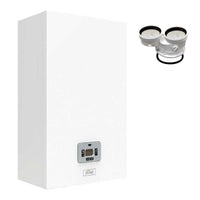 Caldaia Ferroli Theta 24 C a condensazione 20 kW camera stagna metano/gpl con kit scarico fumi sdoppiato