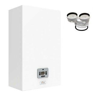 Caldaia Ferroli Theta 24 C a condensazione 20 kW camera stagna metano/gpl con kit scarico fumi sdoppiato