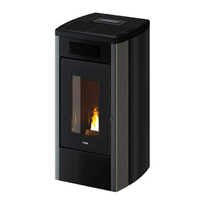 Stufa a pellet Cadel Atena Plus 14 ad aria canalizzata 14 kW - WiFi TITANIUM Cadel