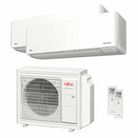 Condizionatore Fujitsu Serie KMCG WiFi dual split 9000+12000 BTU inverter A++ wifi unità esterna 5.4 kW