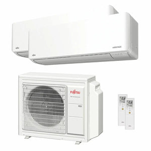 Condizionatore Fujitsu Serie KMCG WiFi dual split 12000+12000 BTU inverter A++ wifi unità esterna 5.4 kW