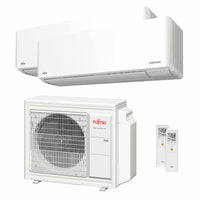Condizionatore Fujitsu Serie KMCG WiFi dual split 12000+12000 BTU inverter A++ wifi unità esterna 5.4 kW Fujitsu