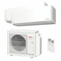Condizionatore Fujitsu Serie KMCG WiFi dual split 9000+12000 BTU inverter A++ wifi unità esterna 5.4 kW Fujitsu