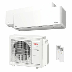 Condizionatore Fujitsu Serie KMCG WiFi dual split 9000+12000 BTU inverter A++ wifi unità esterna 5.4 kW Fujitsu