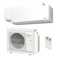 Condizionatore Fujitsu Serie KMCG WiFi dual split 12000+12000 BTU inverter A++ wifi unità esterna 5.4 kW
