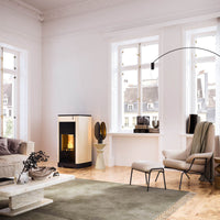 Stufa policombustibile Girolami Furni 14 avorio 15 kW idro + kit acs Girolami