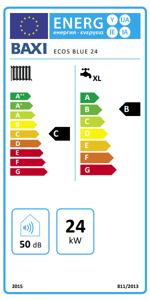 Caldaia Baxi Eco5 blue camera aperta 24 kW metano