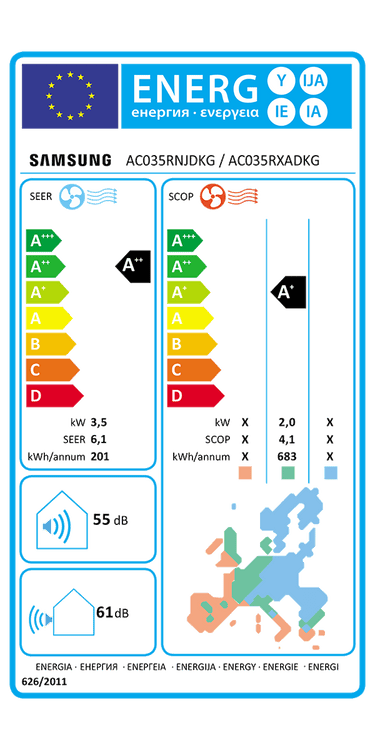 Condizionatore Samsung console commerciale 12000 BTU inverter A++ unità esterna 3,5 kW