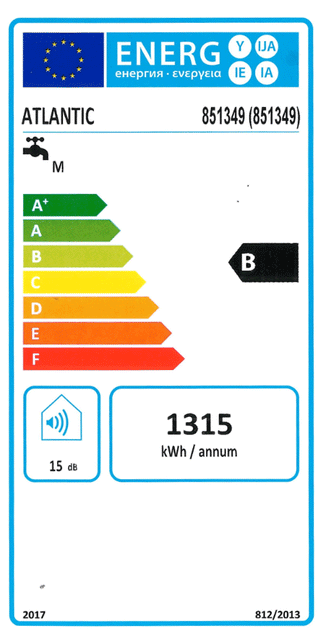 Scaldabagno elettrico Atlantic Genius Steatite Verticale 80 Litri