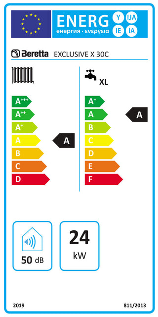 Caldaia Beretta Exclusive X 30 C a condensazione camera stagna 24 kW metano GPL